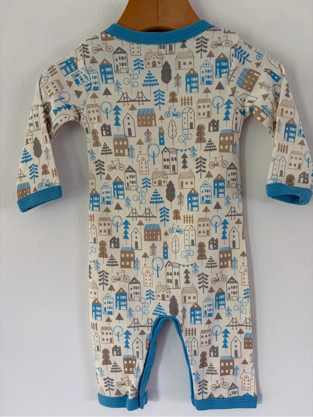 Apple Park Organic Luxury 100% Organic Cotton Long‎ Sleeve One Piece Outfit